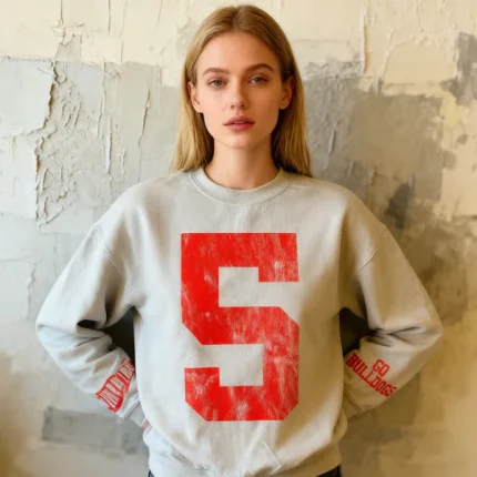 Custom Varsity Letter Crewneck Sweatshirt