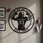 Custom Rugby Jersey Metal Wall Art | Personalized Sports Jersey Wall Decor Gift - Image 2
