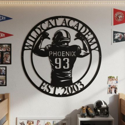 Custom Rugby Jersey Metal Wall Art