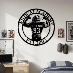 Custom Rugby Jersey Metal Wall Art | Personalized Sports Jersey Wall Decor Gift - Image 3