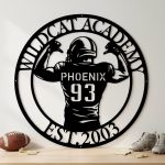 Custom Rugby Jersey Metal Wall Art | Personalized Sports Jersey Wall Decor Gift - Image 4