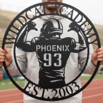 Custom Rugby Jersey Metal Wall Art | Personalized Sports Jersey Wall Decor Gift - Image 6