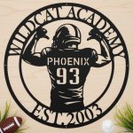 Custom Rugby Jersey Metal Wall Art | Personalized Sports Jersey Wall Decor Gift - Image 7