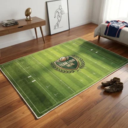 Personalized Rugby Field Rug