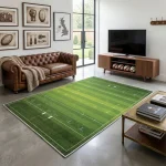 Personalized Rugby Field Rug | Custom Washable Non-Slip Area Rug - Image 9