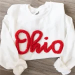 Custom Chenille Letter Sweatshirt | Personalized College Spirit Mascot Pullover - Image 7