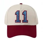 Custom Glitter Baseball Cap | Personalized Game Day Hat with Number or Letter - Image 11
