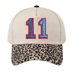 Custom Glitter Baseball Cap | Personalized Game Day Hat with Number or Letter - Image 14