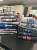 Custom Big Back Quarter Zip Sweatshirt | Distressed Game Day Pullover with Front Print - Image 2