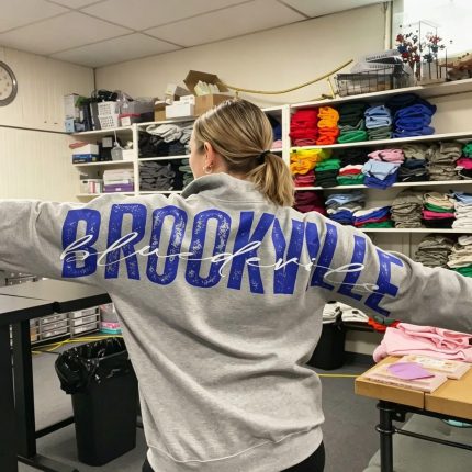 Custom Big Back Quarter Zip Sweatshirt