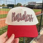Custom Glitter Baseball Cap | Personalized Game Day Hat with Number or Letter - Image 2