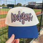 Custom Glitter Baseball Cap | Personalized Game Day Hat with Number or Letter - Image 7