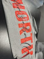 Custom Big Back Quarter Zip Sweatshirt | Distressed Game Day Pullover with Front Print - Image 10