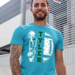 Custom Football Team Shirt | Personalized Name & Number Game Day Tee - Image 3