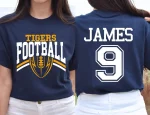 Custom Football Mom Shirt | Personalized Team Name & Number Game Day Tee - Image 4