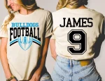Custom Football Mom Shirt | Personalized Team Name & Number Game Day Tee - Image 3