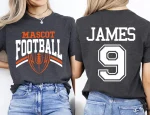 Custom Football Mom Shirt | Personalized Team Name & Number Game Day Tee - Image 5