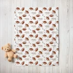 Personalized Football Blanket – Custom Name Fleece Blanket - Image 5