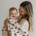 Custom fleece blanket for baby gift