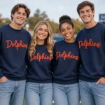 Chenille Football Sweatshirt | Embroidered Game Day Team Spirit Pullover - Image 7
