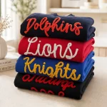 Chenille Football Sweatshirt Game Day Team Spirit