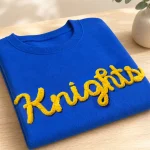 Chenille Football Sweatshirt | Embroidered Game Day Team Spirit Pullover - Image 2