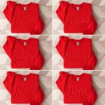 Personalized rugby t-shirt with name and number