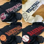 Baseball Mom Sweatshirt | Personalized Sleeve Name Game Day Pullover - Image 2