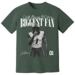 Football Mom Shirt | Personalized Photo Biggest Fan Game Day Tee - Image 11