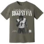 Football Mom Shirt | Personalized Photo Biggest Fan Game Day Tee - Image 8