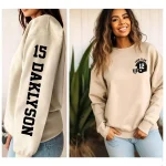 Personalized Football Sweatshirt with Custom Name