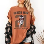 Senior Football Mom Shirt | Personalized Name & Number Senior Night Game Day Tee - Image 8
