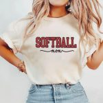 Football Mom Shirt | Glitter Embroidered Vintage Game Day T-Shirt with Bow Detail - Image 5
