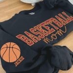Baseball Mom Sweatshirt | Personalized Sleeve Name Game Day Pullover - Image 3