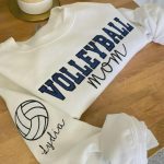 Baseball Mom Sweatshirt | Personalized Sleeve Name Game Day Pullover - Image 4