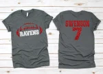 Personalized Football Shirt | Custom Team Name Glitter Game Day Tee - Image 4
