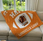 Custom Football Blanket | Personalized Team Name & Number - Image 6