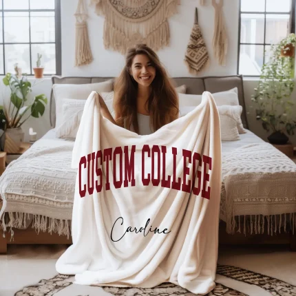 Personalized College Team Blanket