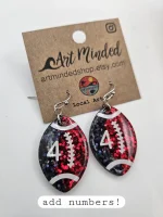 Personalized Football Earrings | Custom Team Colors Game Day Jewelry(Buy 1 Get 1 Free) - Image 10
