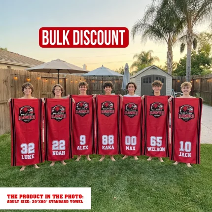Personalized Sports Beach Towel
