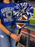 Personalized Football Spirit Stick | Custom Name & Number Game Day Chee - Image 3