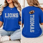 Personalized Football Shirt | Custom Team Name Glitter Game Day Tee - Image 9