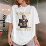 Senior Football Mom Shirt | Personalized Photo Game Day Tee - Image 3