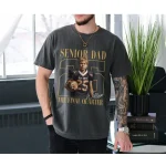 Senior Football Mom Shirt | Personalized Photo Game Day Tee - Image 6