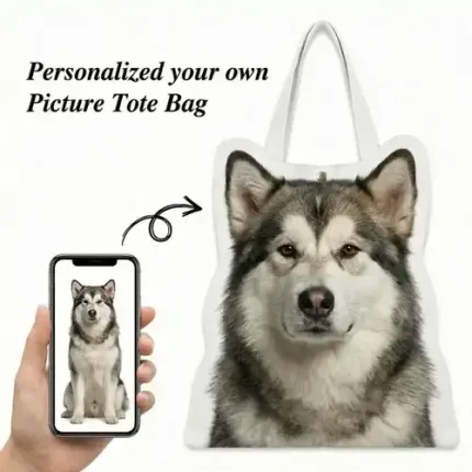 Custom Shaped Photo Tote Bag