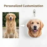 Custom Pet Photo Keychain Personalized From Your Pet Picture